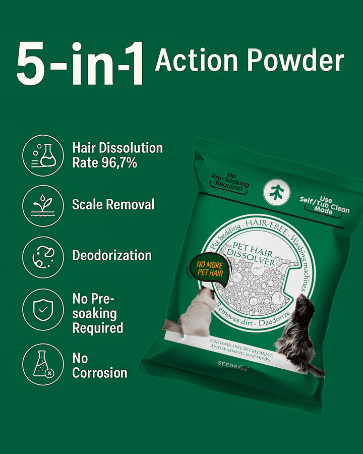 Up to 30% Pet Hair Dissolver for Washing Machine Pack of 2