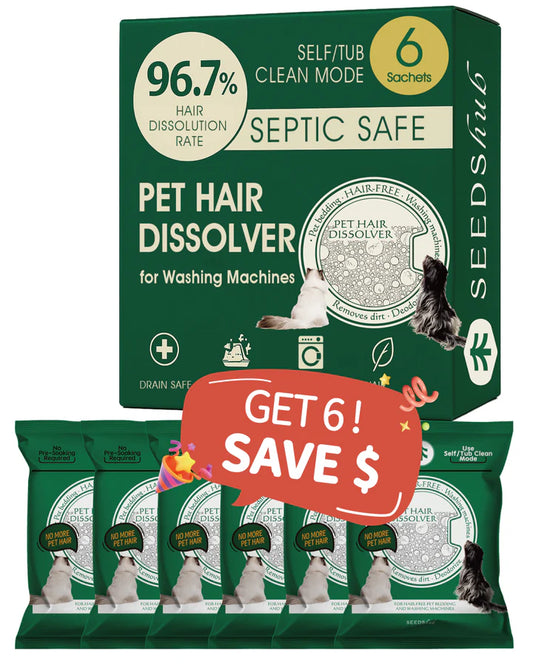 Up to 30% Pet Hair Dissolver for Washing Machine Pack of 6