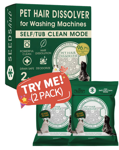 Up to 30% Pet Hair Dissolver for Washing Machine Pack of 2