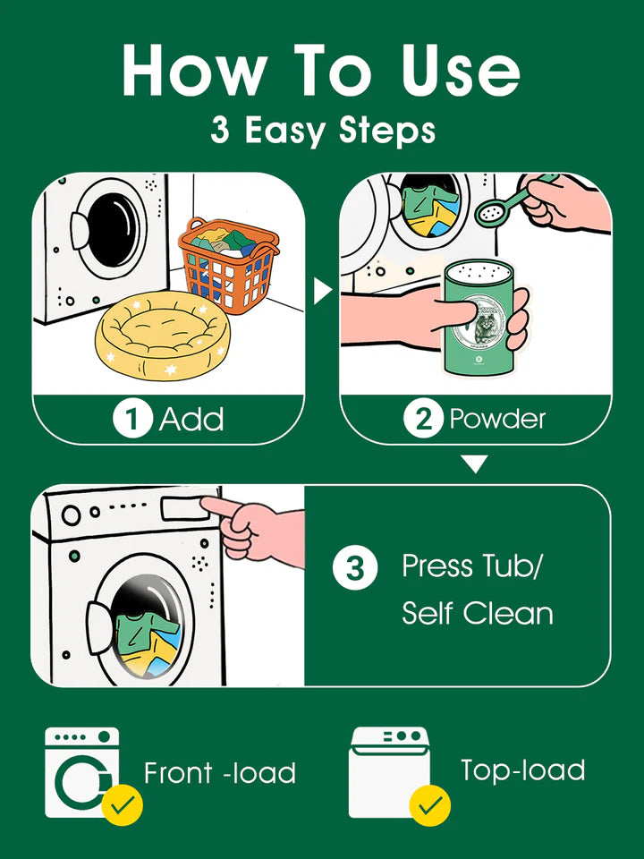 Up to 30% PET HAIR DISSOLVING LAUNDRY POWDER